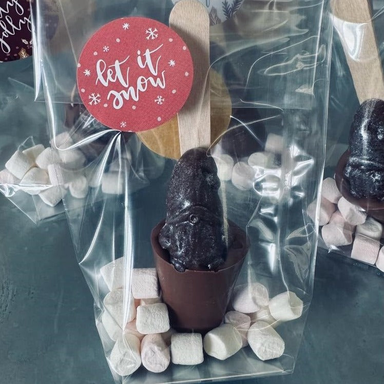 Christmas Chocolate and Marshmallow Stirrers